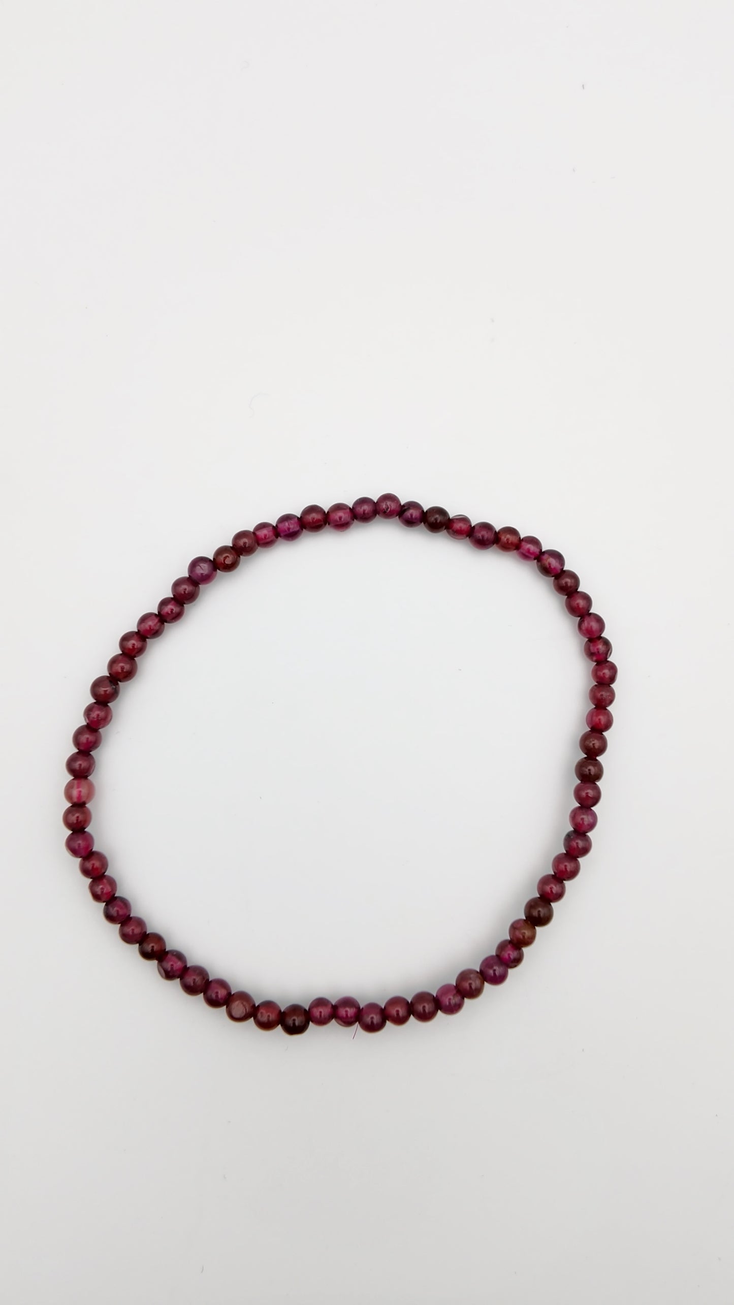 Garnet Beaded Bracelet