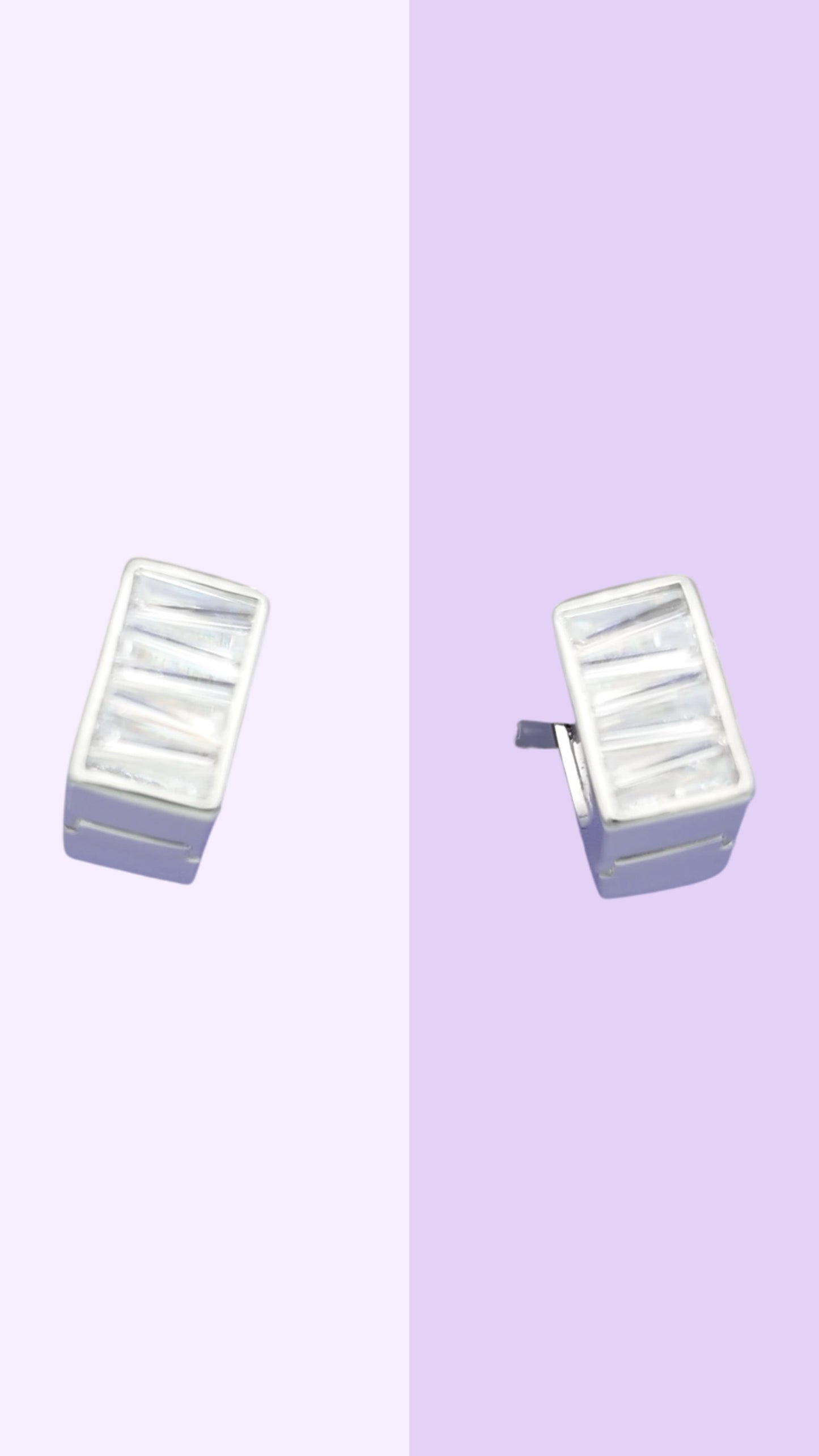 Geometric Baguette Huggies