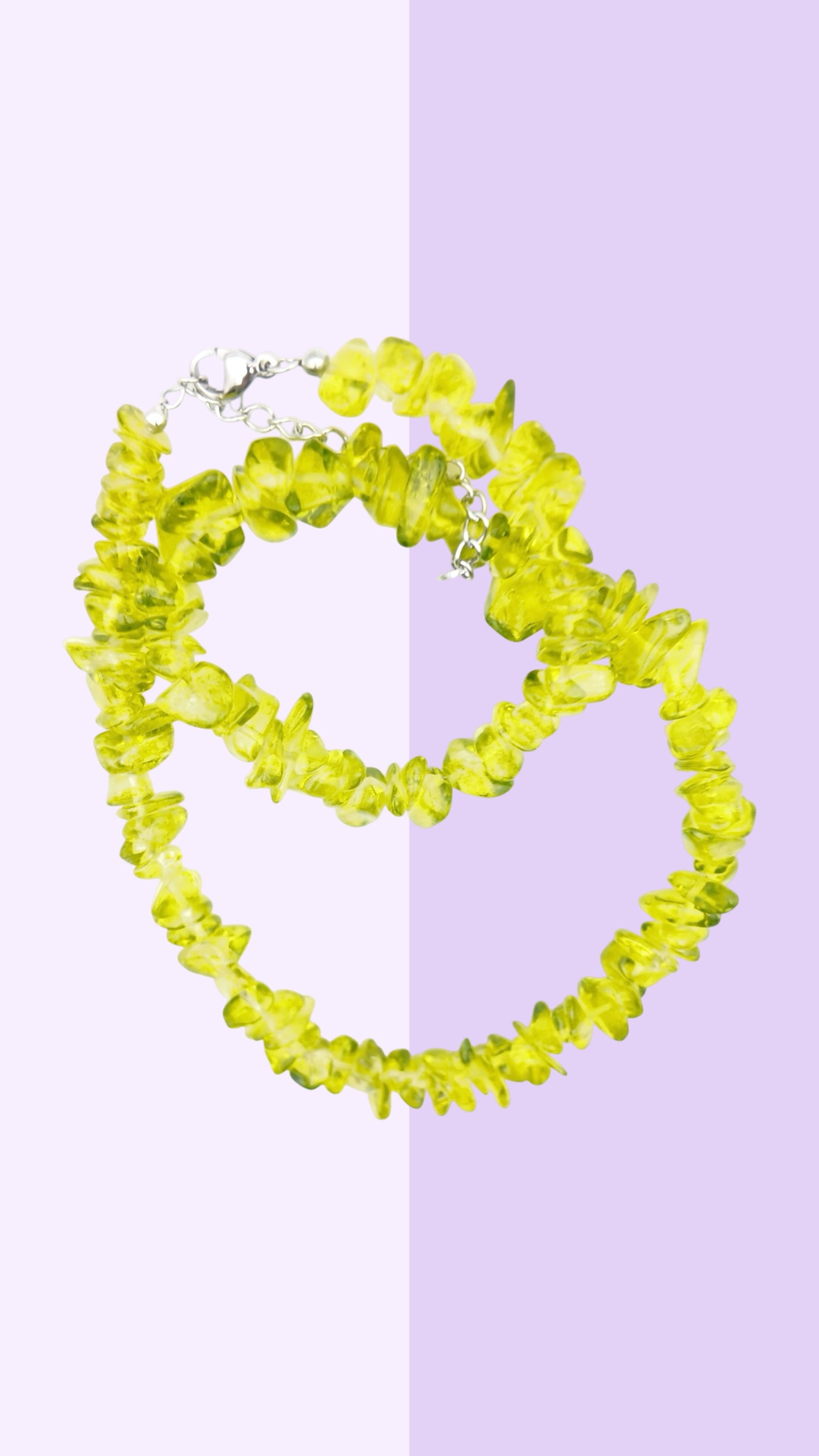 Peridot Natural Raw Necklace