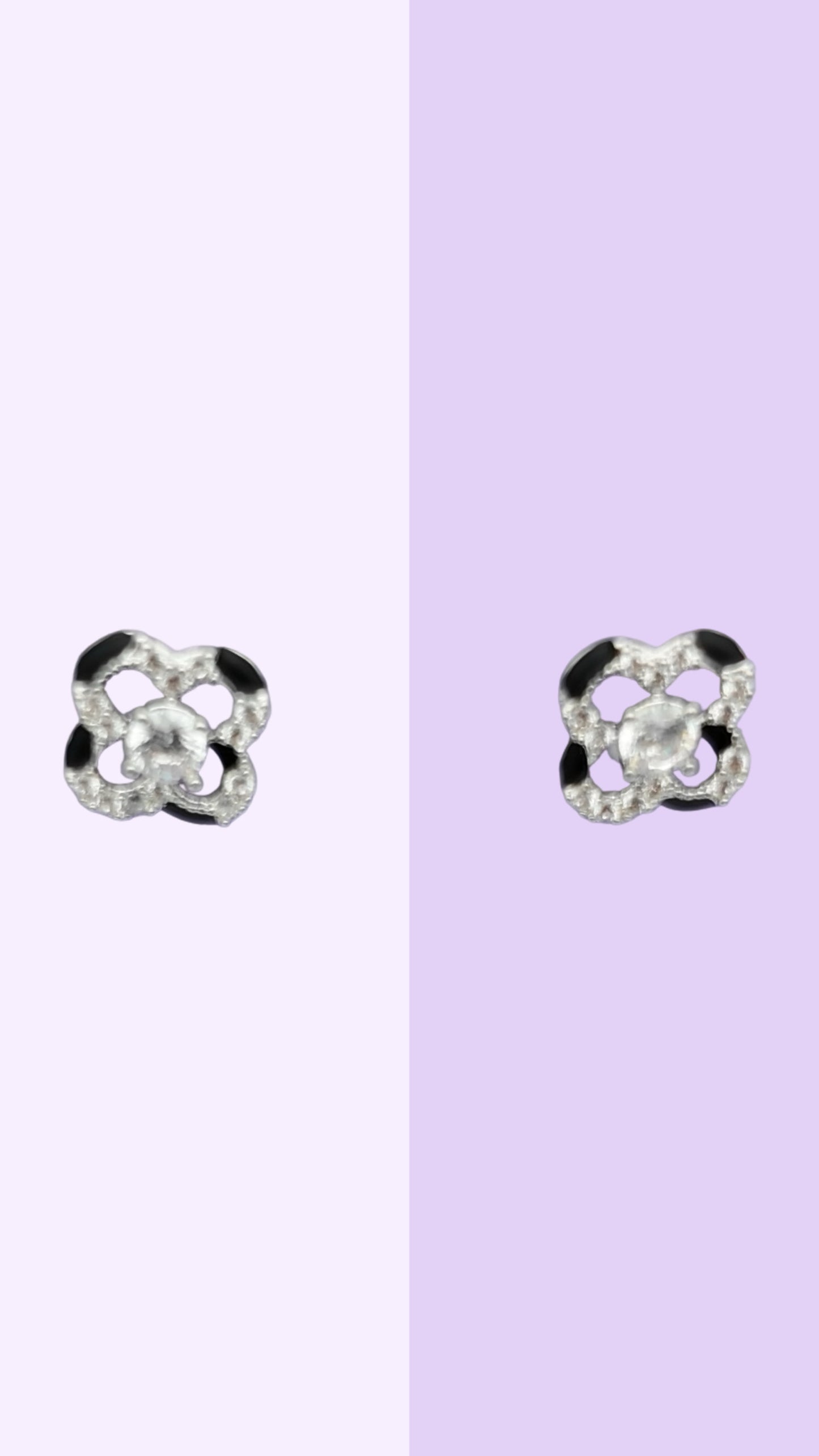 Petite Clover CZ Studs