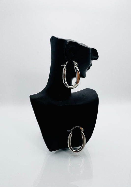 Bold Teardrop Hoop Earrings