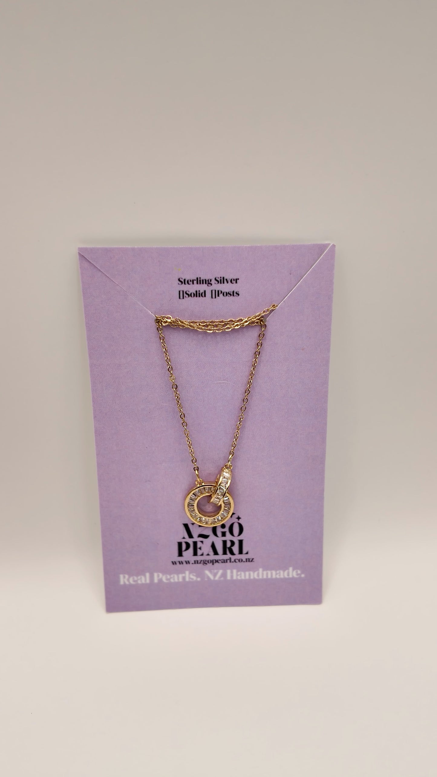 Interlocking Circle CZ Necklace