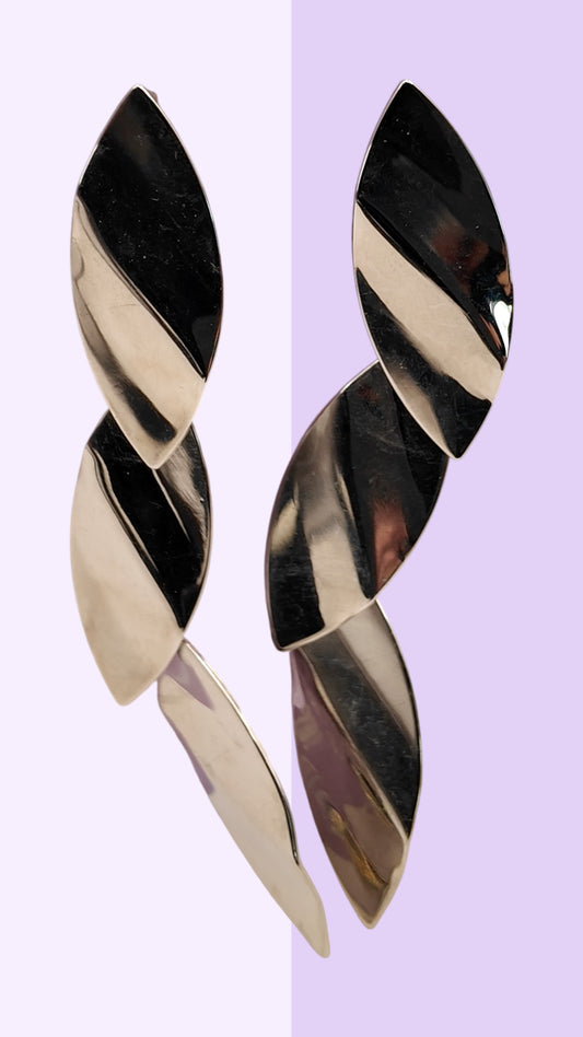 Twisted Leaf Drop Earrings