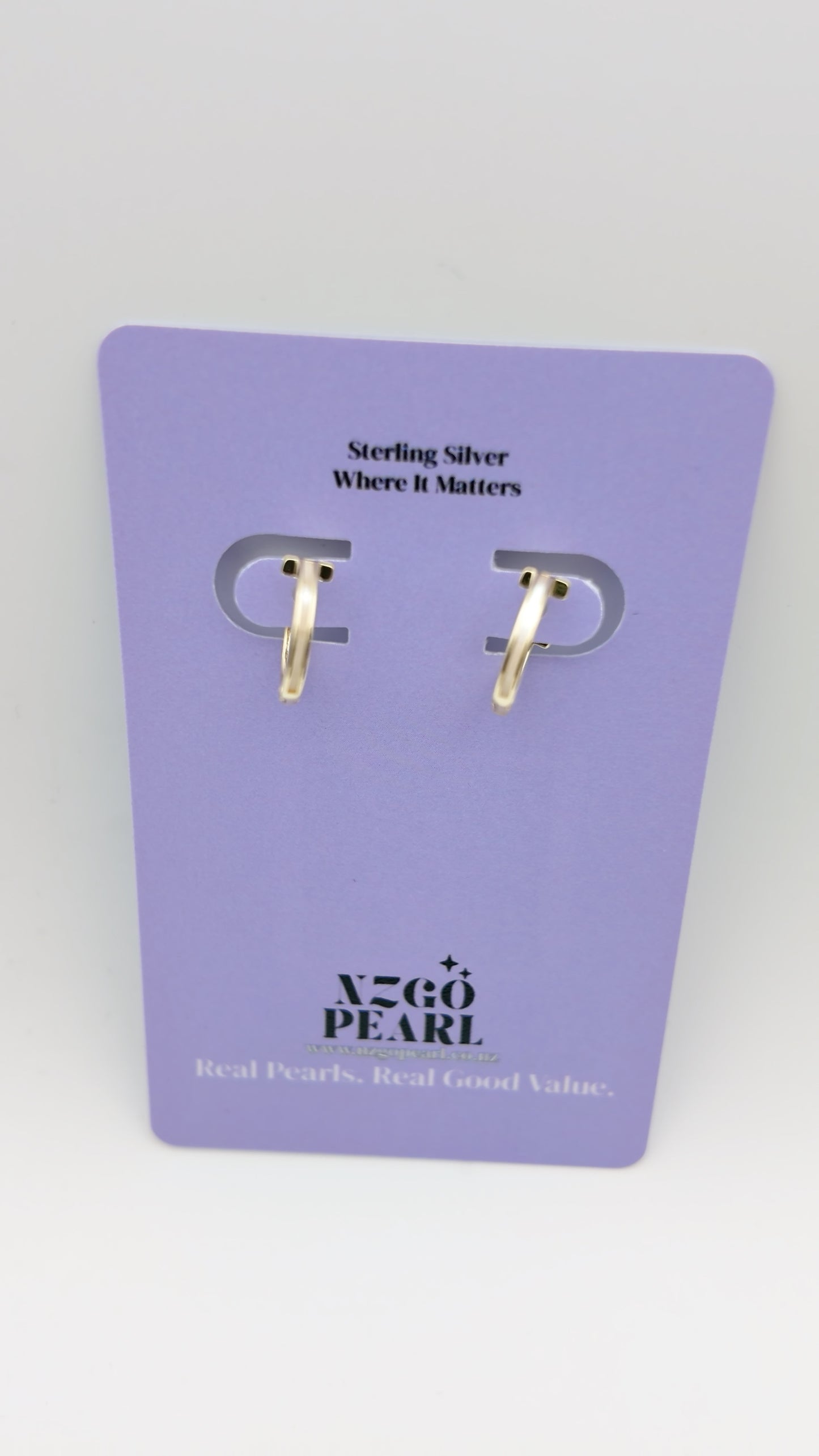 Mini T-Bar Huggies — Gold