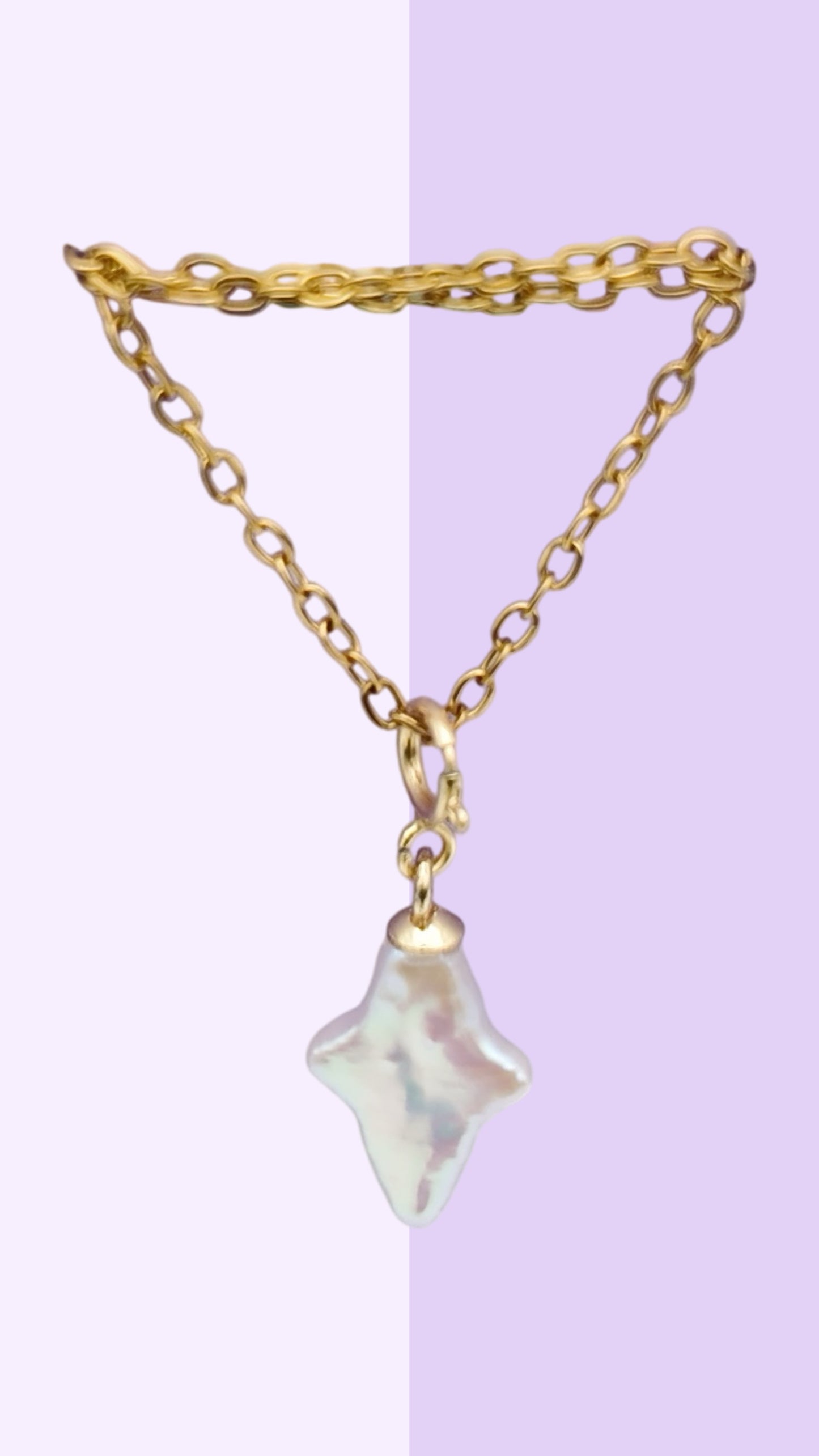 Star-Shaped Baroque Pearl Pendant