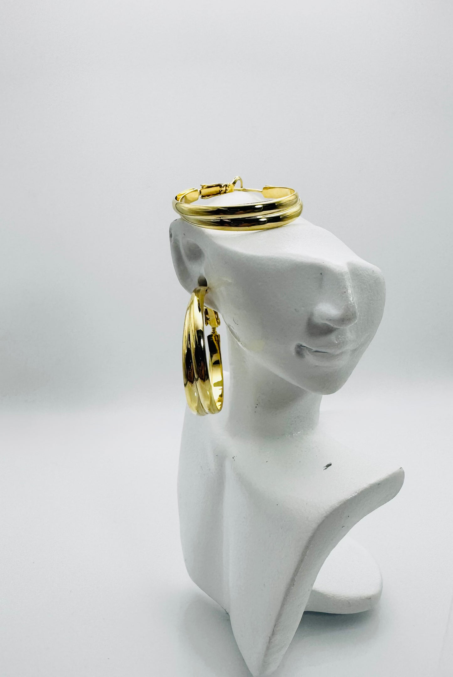 Sculpted Shine Hoop Earrings