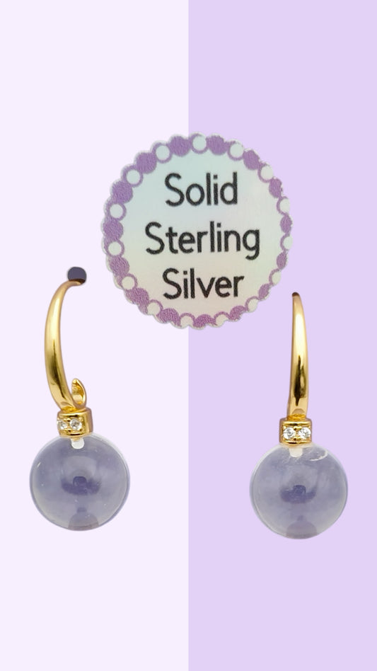 Clear Quartz Drop Earrings – Gold Vermeil