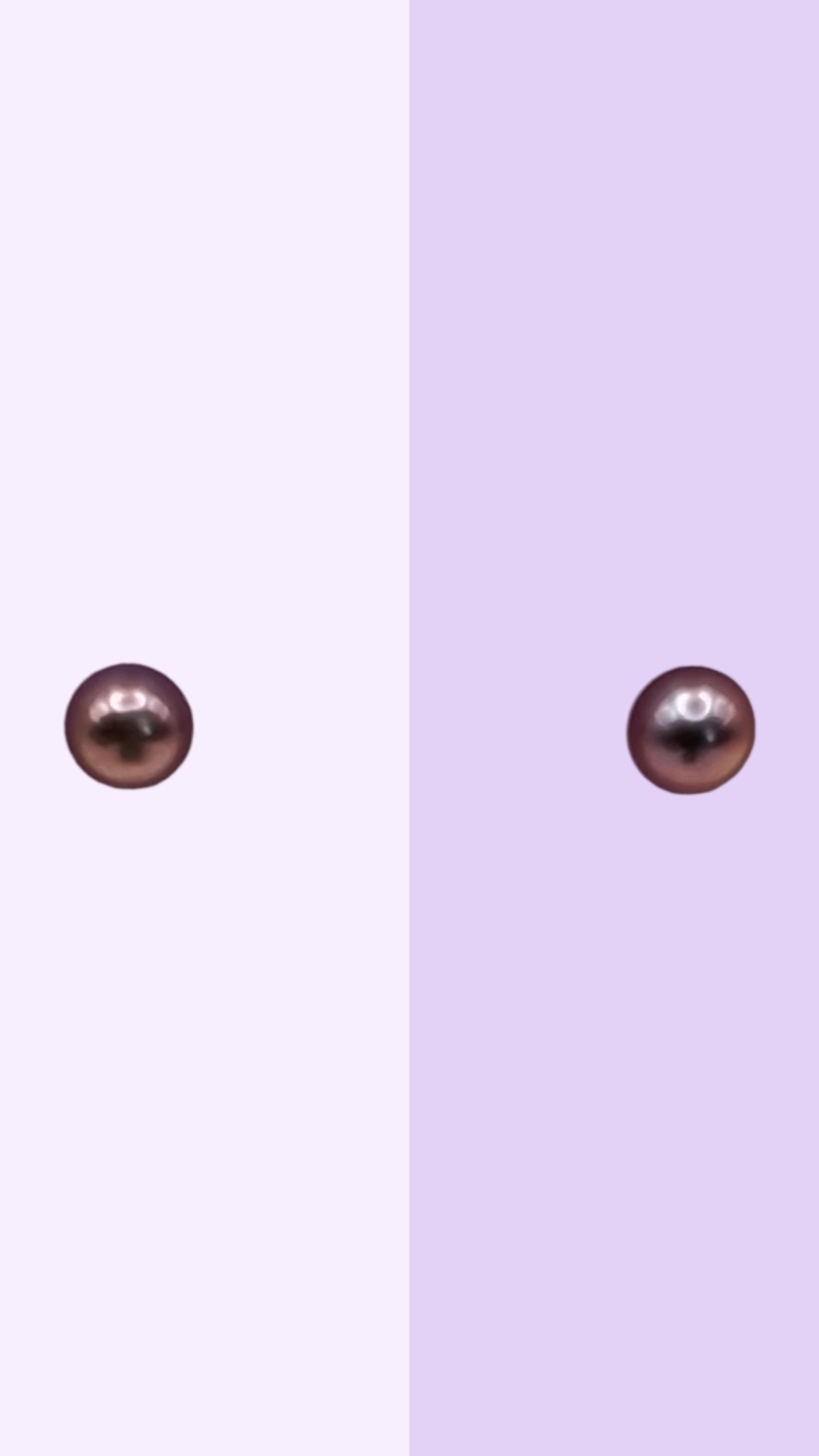 Dark Pearl Stud Earrings