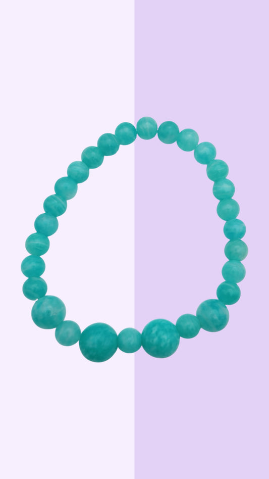 Calm, Refreshing Amazonite Crystal Bracelet
