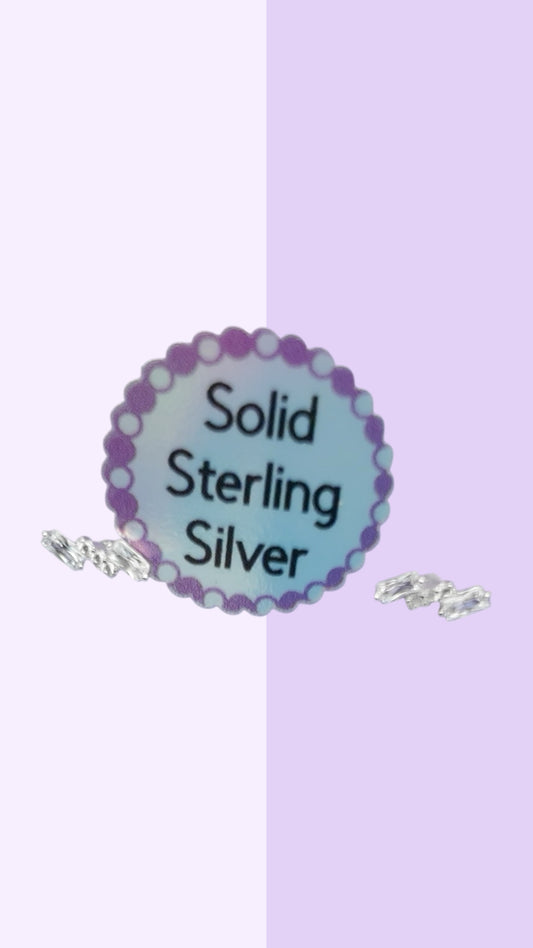 Mini Zig-Zag CZ Studs – S925