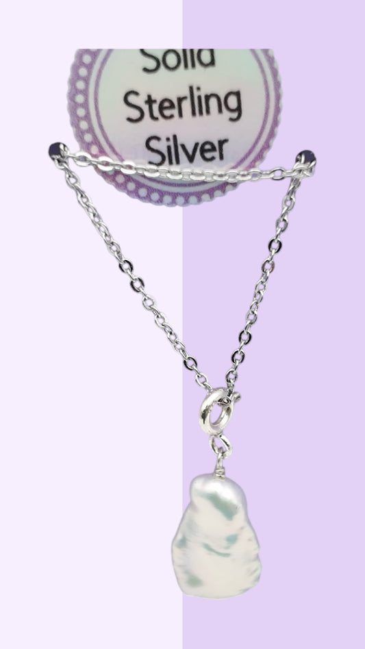 Baroque Pearl Charm Pendant