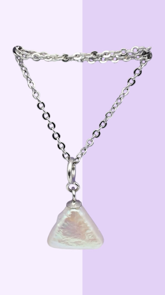Triangular Baroque Pearl Pendant