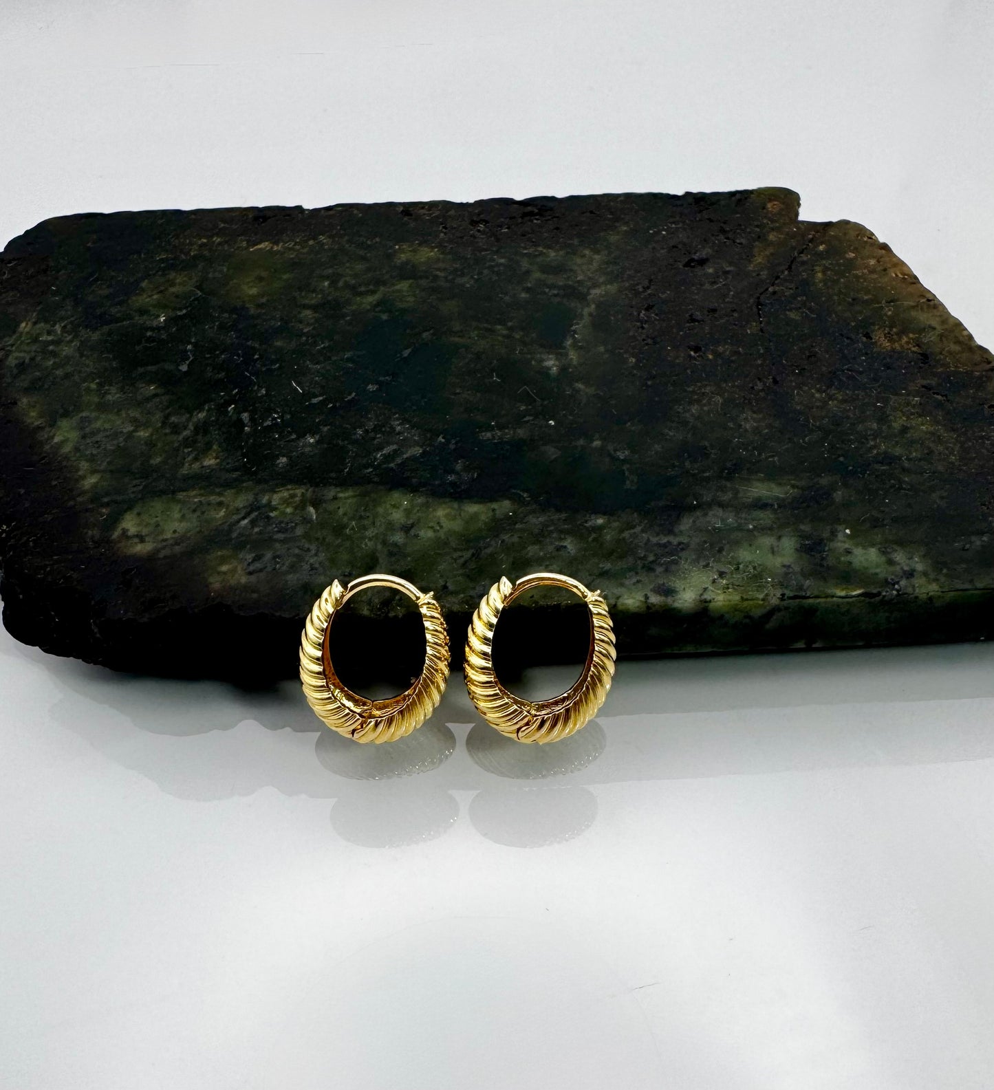 Twisted Bold Hoop Earrings – Gold or Silver