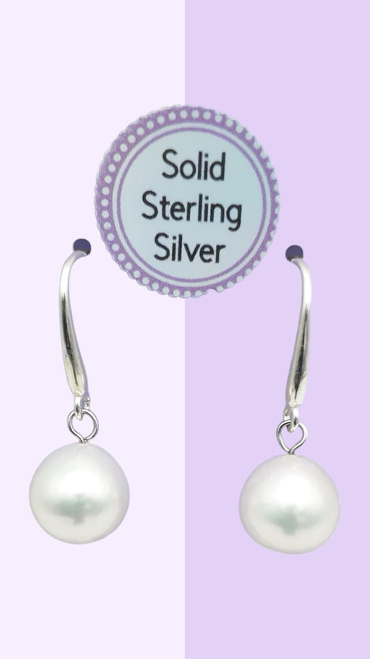 Classic Pearl Drop Earrings – Hooks