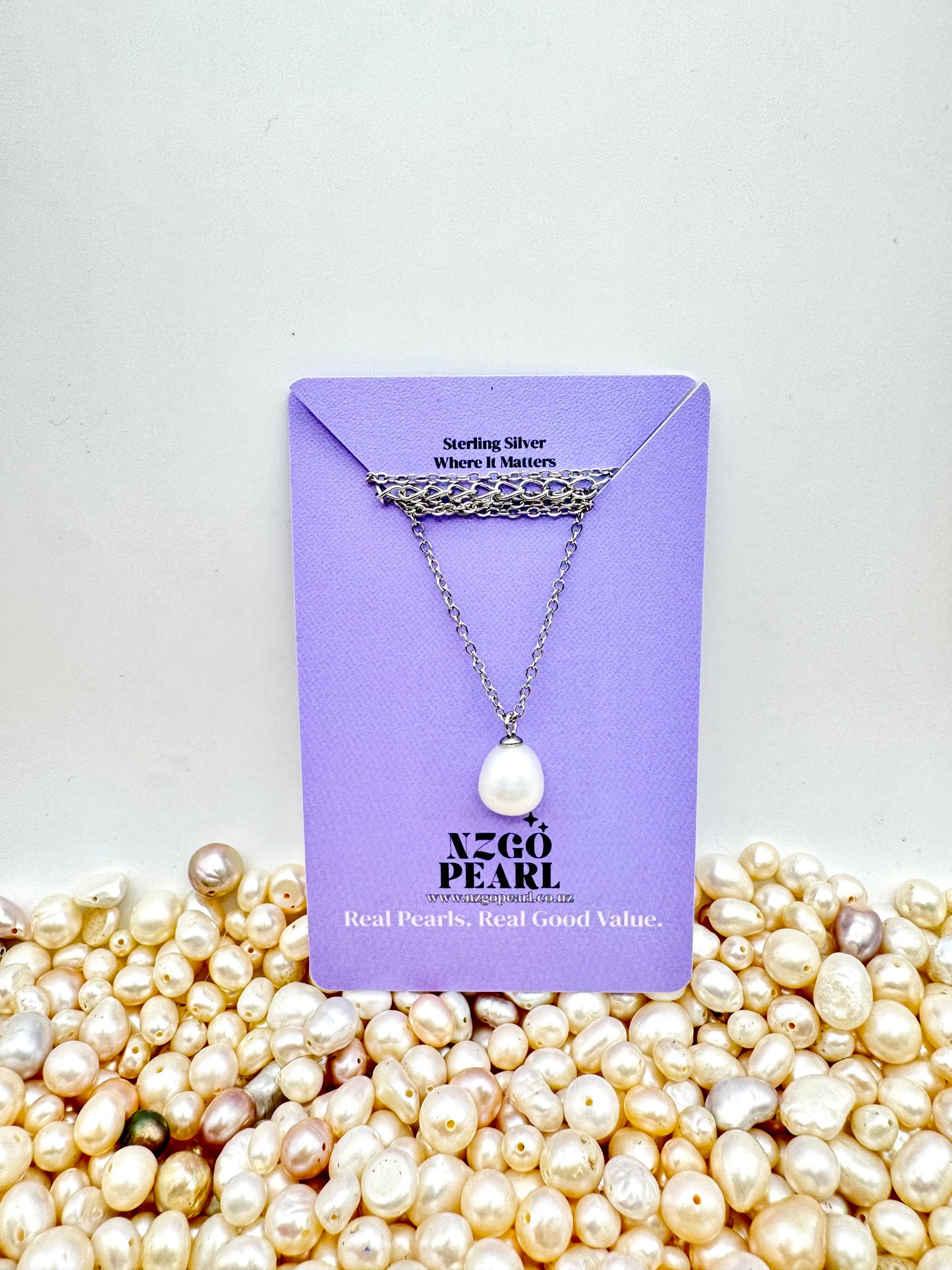 Everyday Pearl Drop Necklace