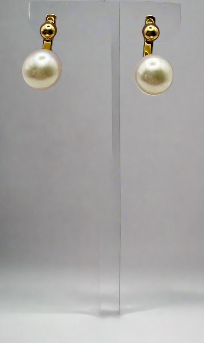 Adjustable Drop Pearl Earrings – Customizable Elegance